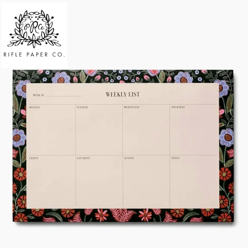PRICE DROP‼️NWT Rifle Paper Co. Brown Weekly Desk Pad